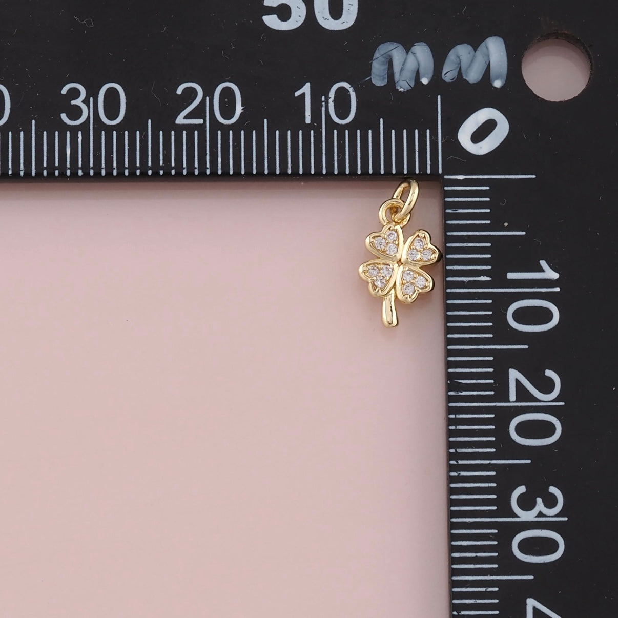 18K Gold Filled Four Leaf Clover Pendant