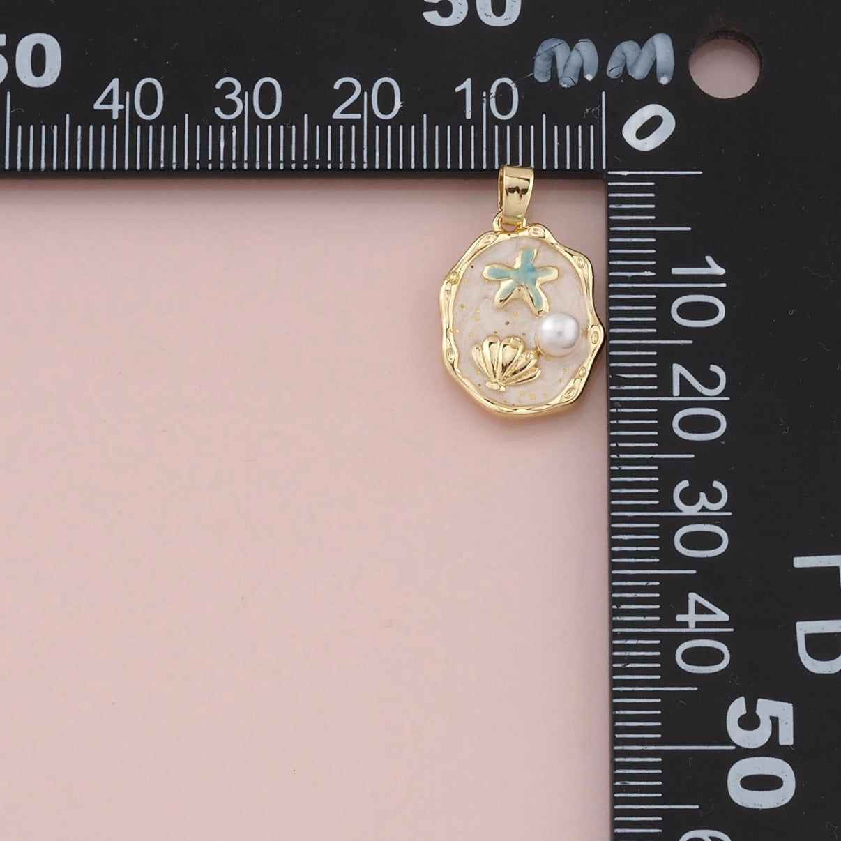 18K Gold Filled Pearl Shell Pendant