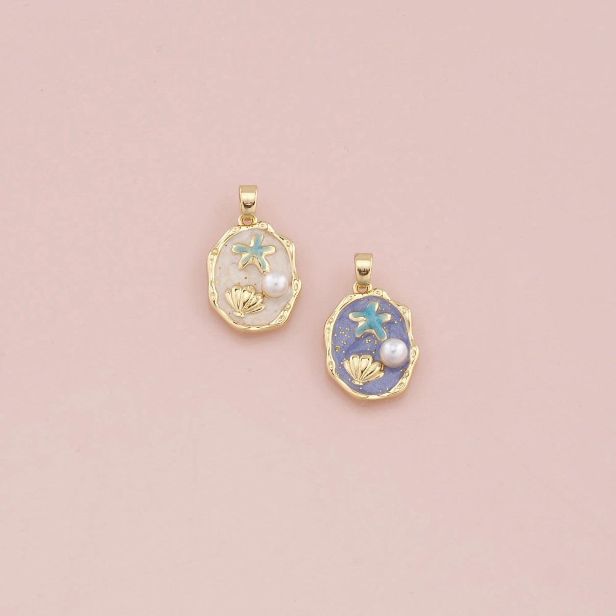 18K Gold Filled Pearl Shell Pendant