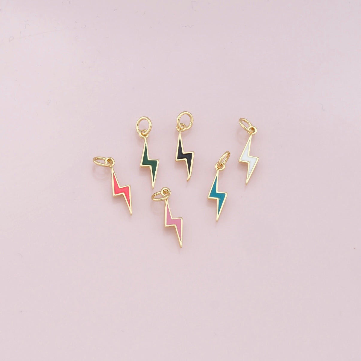 18K Gold Filled Tiny Lightning Pendant