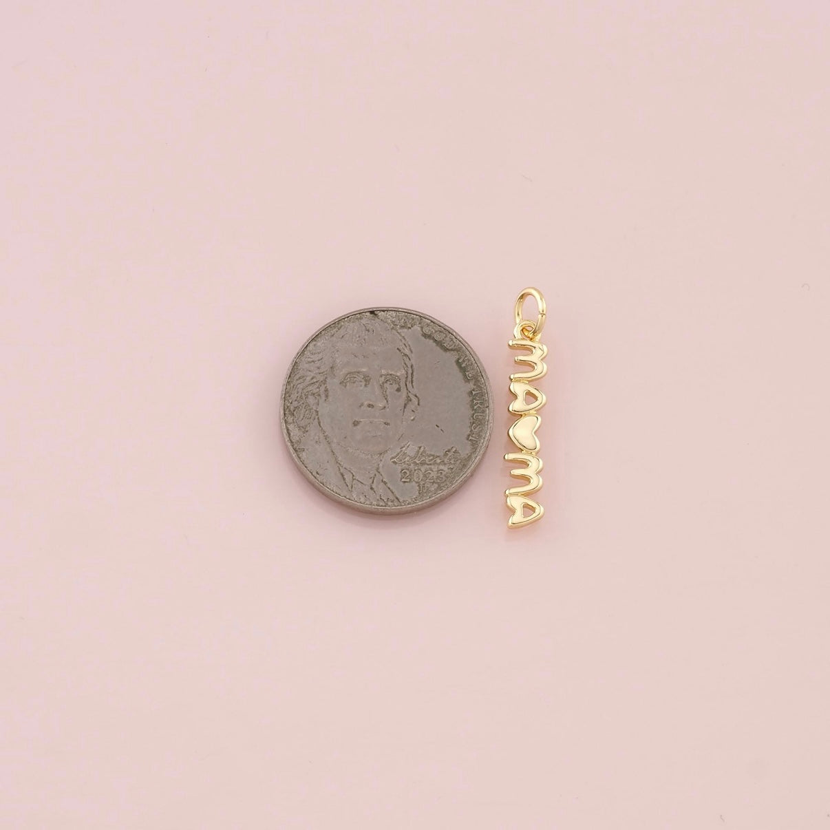 18K Gold Filled Mama Pendant