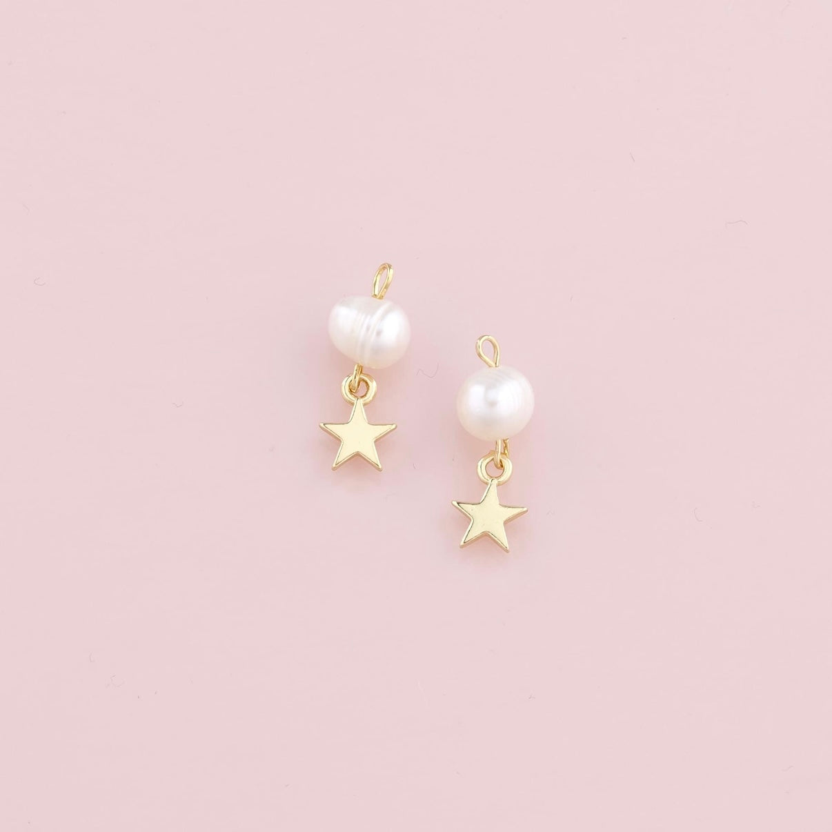 18K Gold Filled Pearl Star Pendant