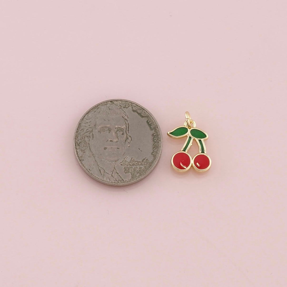 18K Gold Filled Cherry Pendant