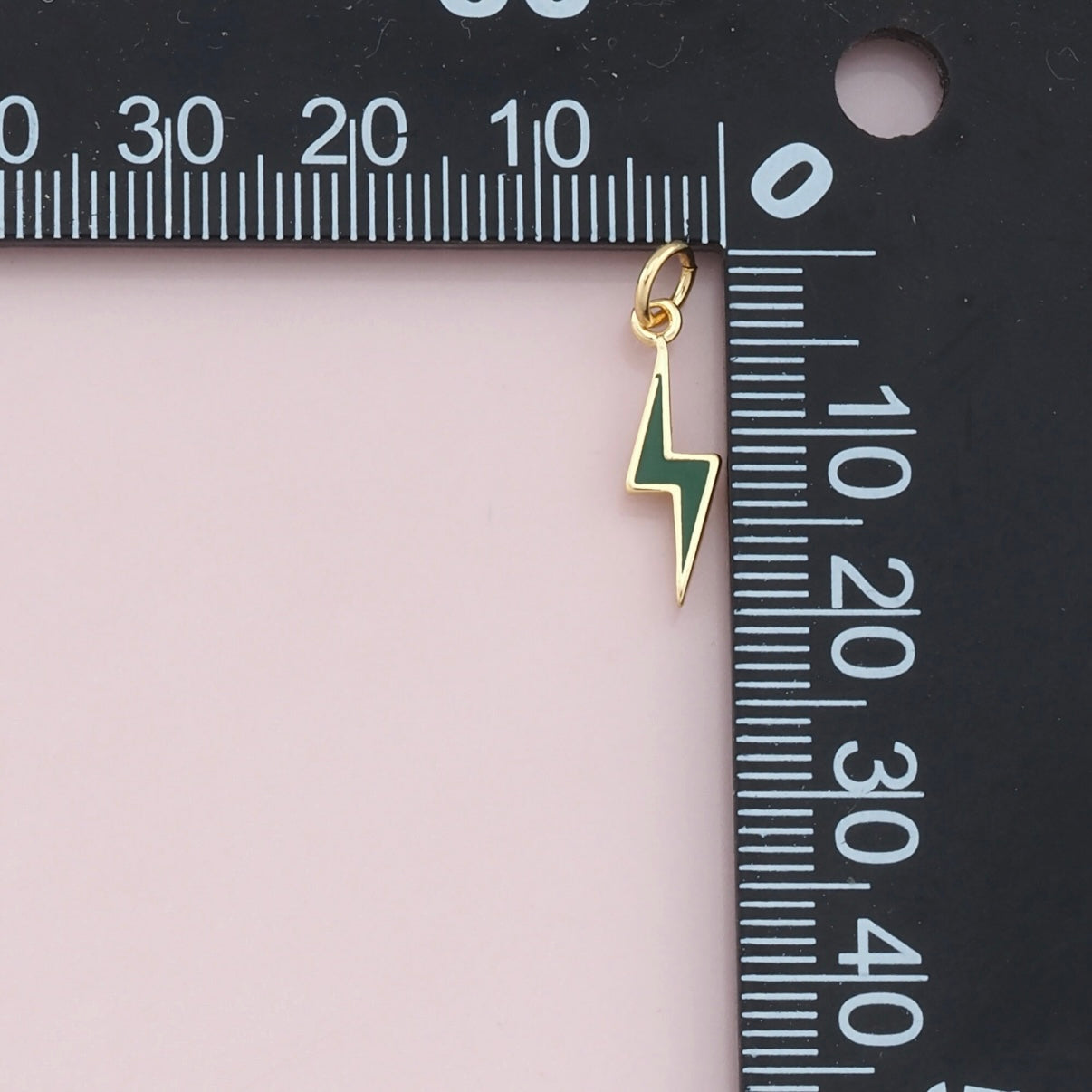 18K Gold Filled Tiny Lightning Pendant