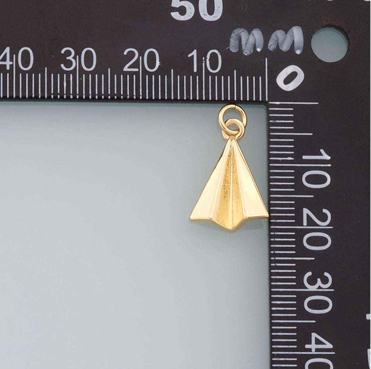 18k Gold Filled Paper Airplane Charm