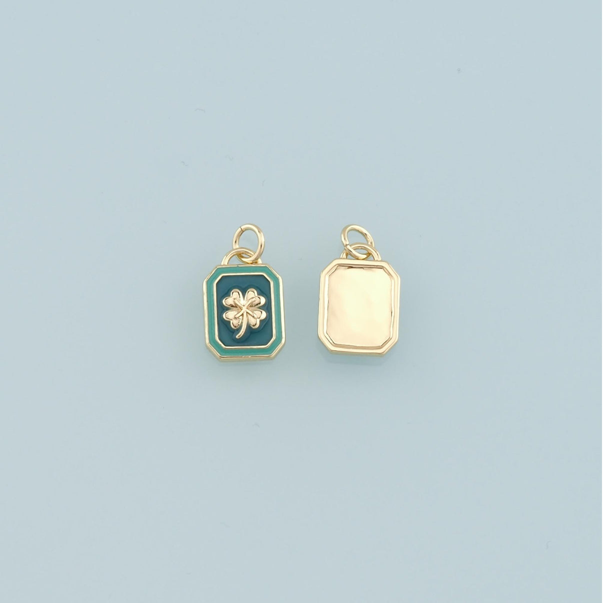 18k Gold Filled 4 Leaf Clover Charm