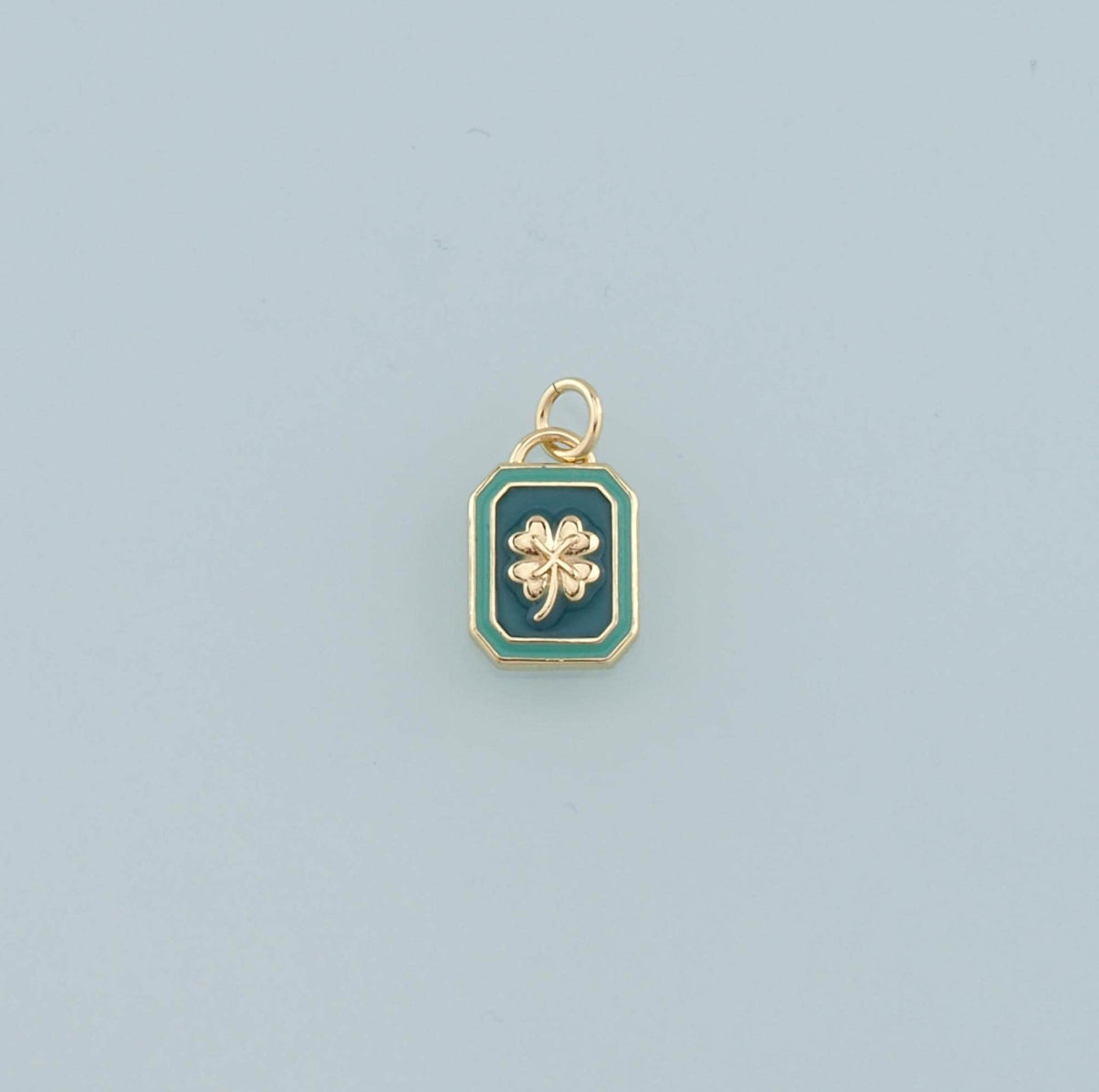 18k Gold Filled 4 Leaf Clover Charm