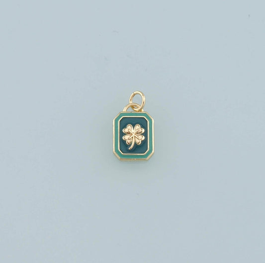 18k Gold Filled 4 Leaf Clover Charm