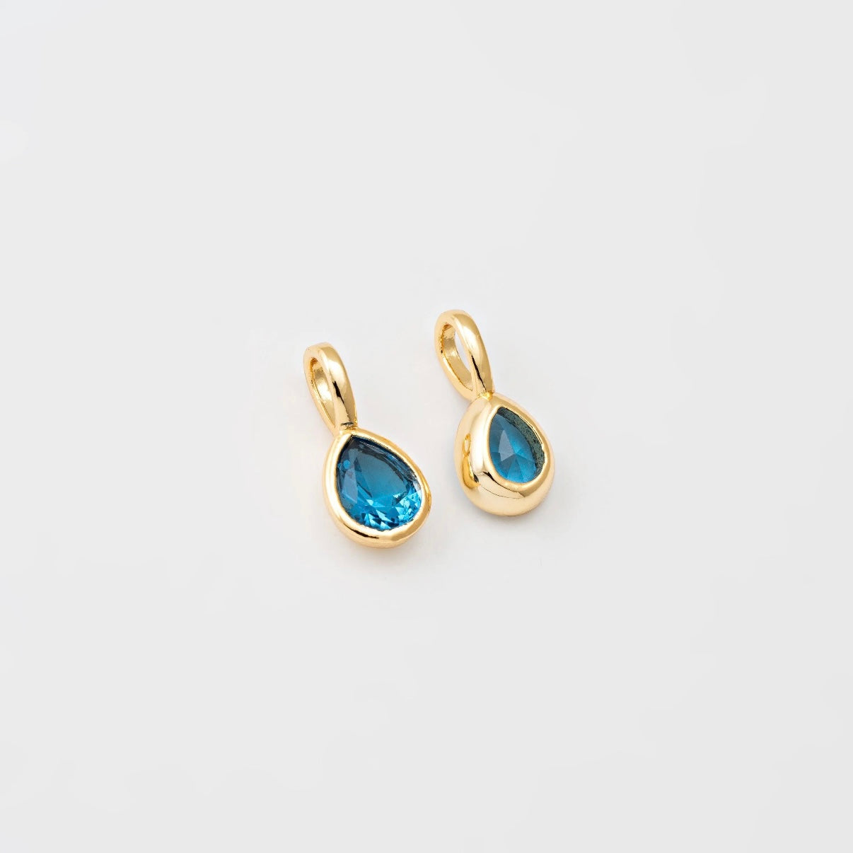 14K Teardrop Birthstone
