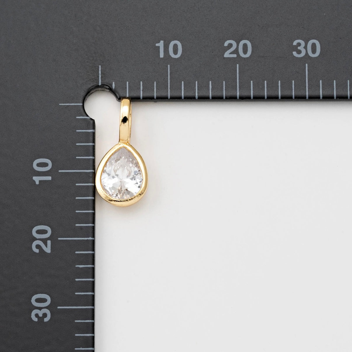 14K Teardrop Birthstone