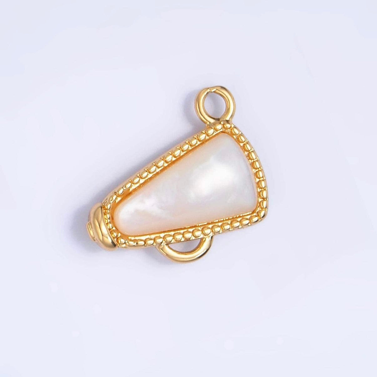 24k Gold Filled Cheerleader Megaphone Charm