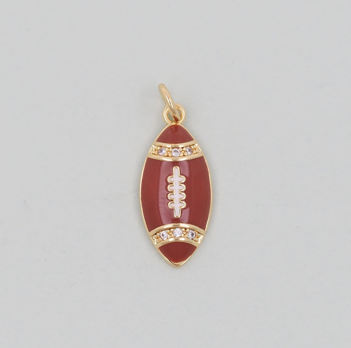 18k Gold Filled Football Pendant