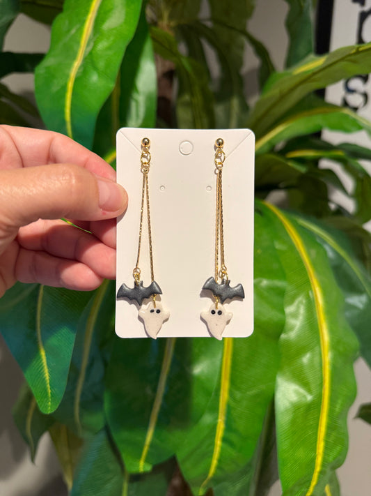 Ghost + Bat Double Dangle