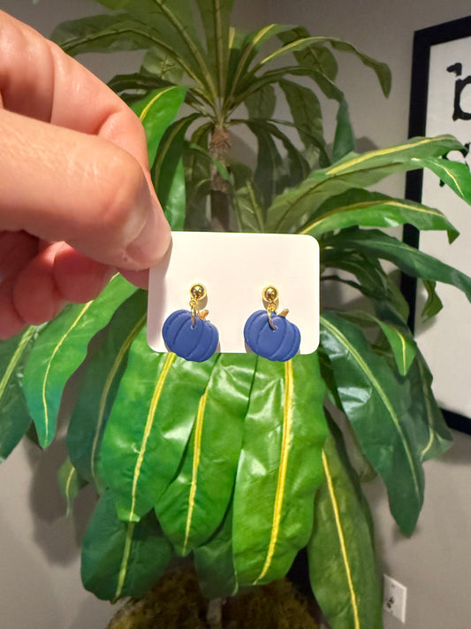 Navy Pumpkins on Ball Studs (small)